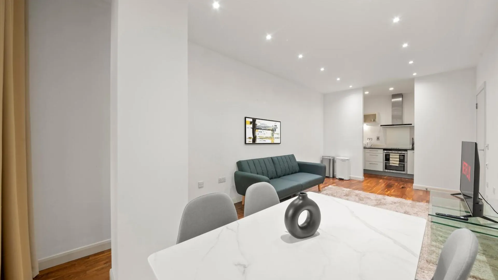Apartment Londwell, Canary Wharf River Thames Balcony Penthouse London Großbritannien